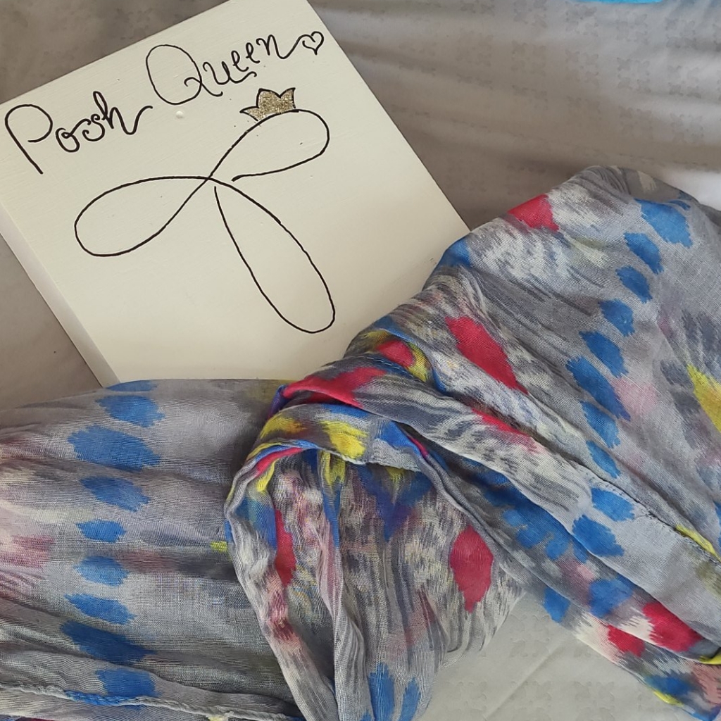 Polyester Patterned Infinity Scarf Summer